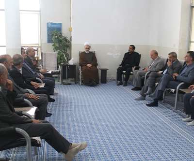 دیدار با حجت الاسلام اعرافی در راستای طرح خواهرخواندگی با ندوشن