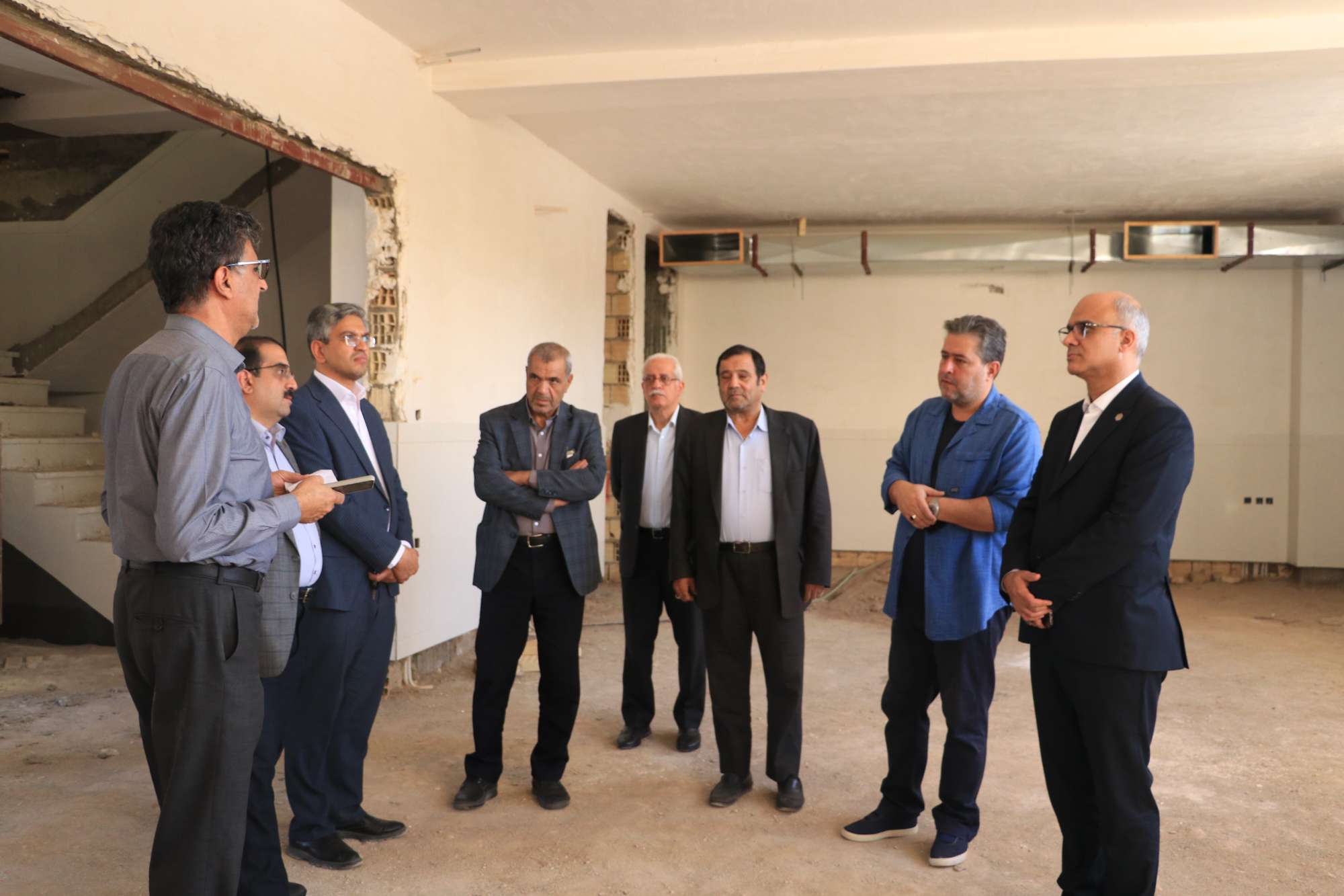 بازدید مسئولان پارک علم و فناوری یزد از ساختمان مرکز خلاقیت و نوآوری جوادالائمه (ع)